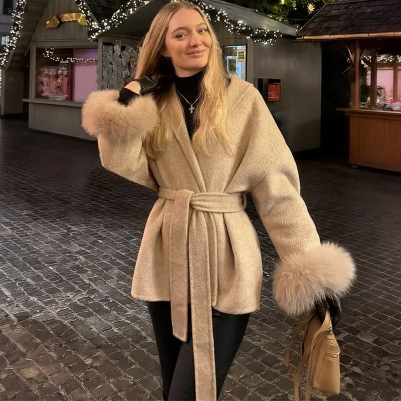 Elegant Double-Sided Wool Coat Jacket