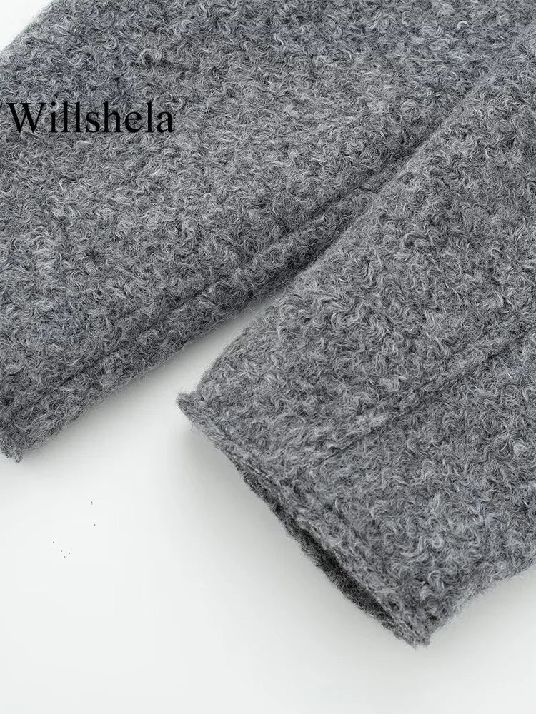 Vintage Lapel Zipper Jacket With Pockets